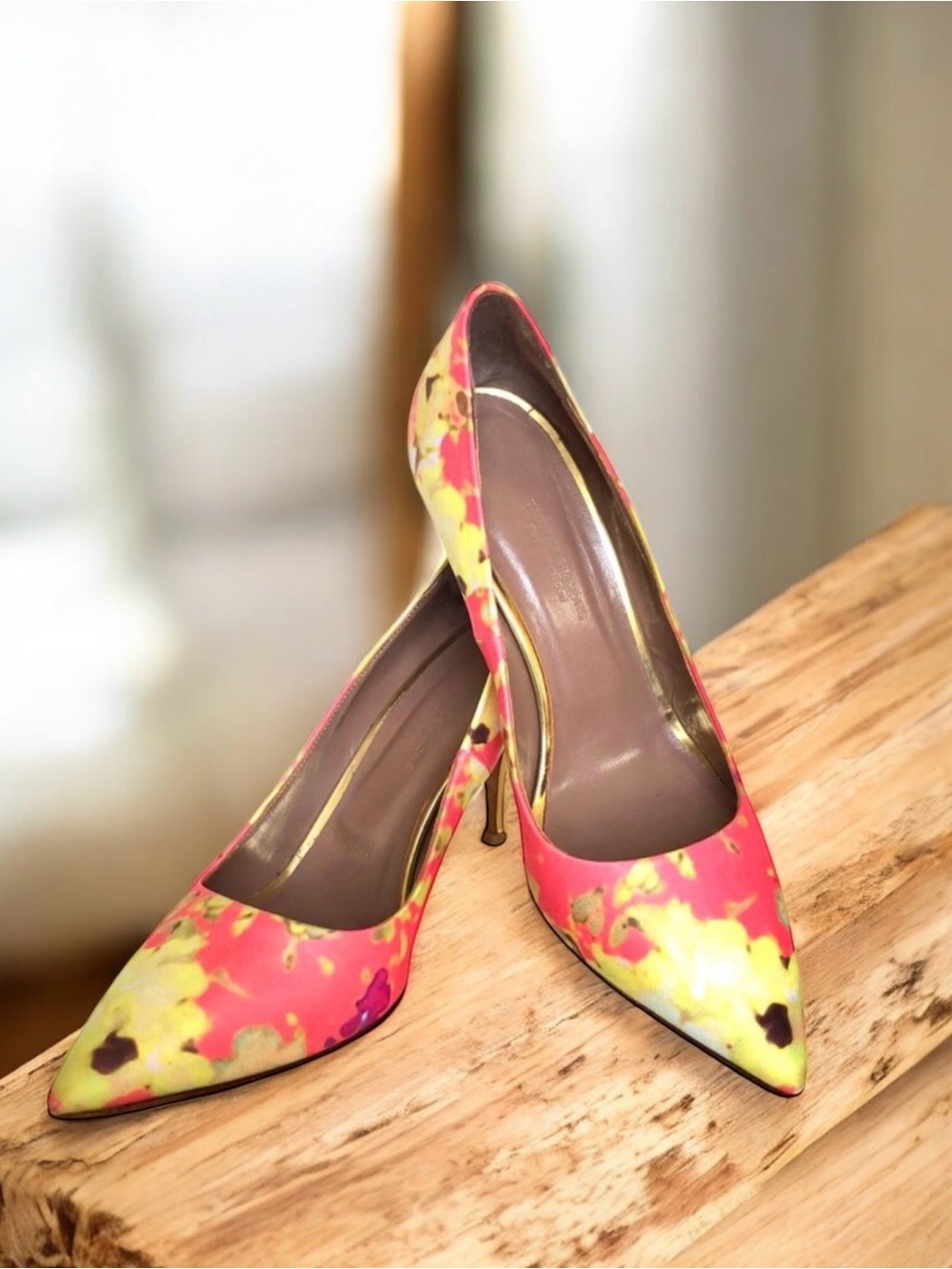 Tabitha Simmons Pumps Satin Floral Print